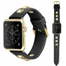 Leather Watch Band Strap Spikes Rivets for Apple iWatch Series 5/4/3/2/1 - InfinityAccessories017