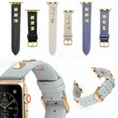 Leather Watch Band Strap Spikes Rivets for Apple iWatch Series 5/4/3/2/1 - InfinityAccessories017