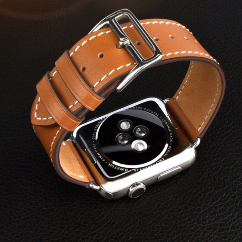 Leather Classic Watch Band Strap for iWatch Apple Watch Series 5/4/3/2/1 - InfinityAccessories017