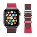 Leather TWO-TONE Watch Band Strap for Apple Watch Series 5/4/3/2/1 - InfinityAccessories017