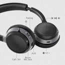 Bluetooth 5.0 Headset for Computer PC, aptX HD Superior Music Sound, Low Latency Wireless On Ear Headphones with Boom Mic, Charging Stand Alto Clair - InfinityAccessories017