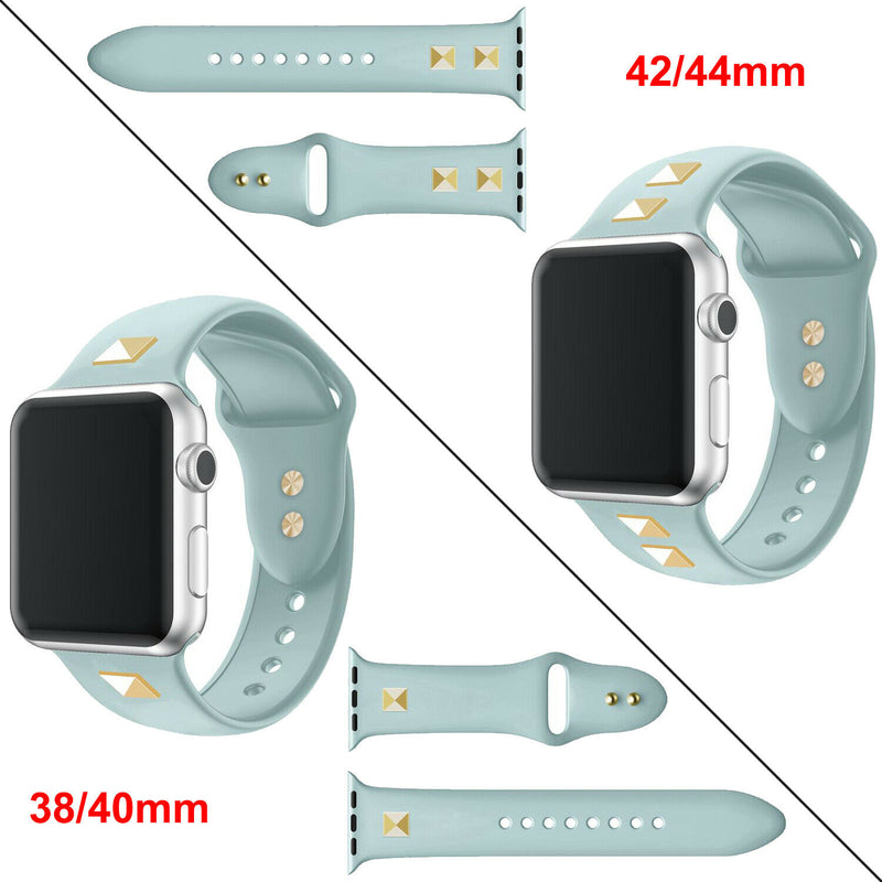 Silicone Sport Watch Band Strap Spikes Rivets for Apple iWatch Series 5/4/3/2/1 - InfinityAccessories017