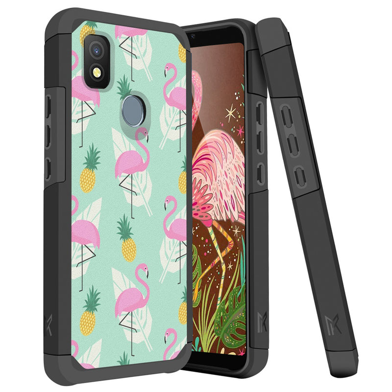 TJS "ArmorLux" Hybrid Phone Case for Cricket Icon 4