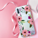 TJS "Juno" Flower Design IMD TPU Phone Case for Galaxy A50 - InfinityAccessories017