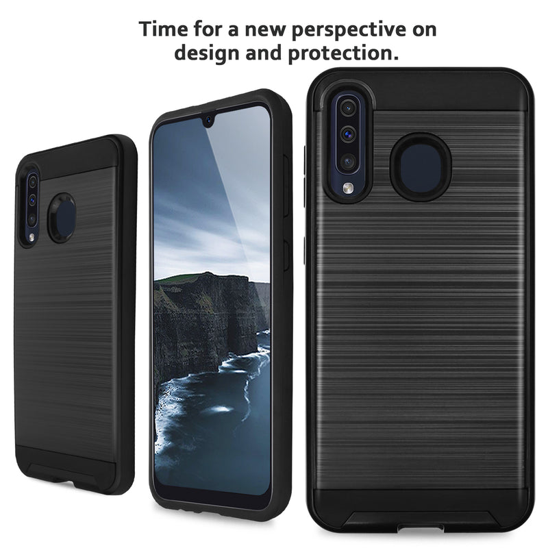 TJS "Legency" Hybrid Phone Case for Galaxy A20, Galaxy A30, Galaxy A50 - InfinityAccessories017