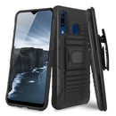 TJS "Jupiter"  Kickstand Phone Cse with Belt Clip Holster for Galaxy A20, Galaxy A30 - InfinityAccessories017