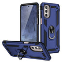 TJS "DuoGuard" Ring Kickstand Phone Case for Motorola G Stylus 5G 2022
