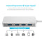 USB C Hub Aluminum USB C Adapter Hub with 4 USB 3.0 Ports - InfinityAccessories017