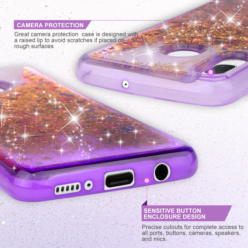 Liquid Glitter Hybrid Phone Case for Galaxy A20, Galaxy A30 - InfinityAccessories017